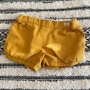 Hucklebones London yellow bloomer shorts sz.6 months